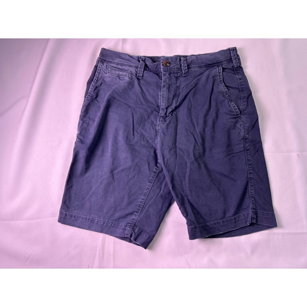 American Eagle Outfitters Men's Slim Fit Flex Chino Shorts Navy Size 28